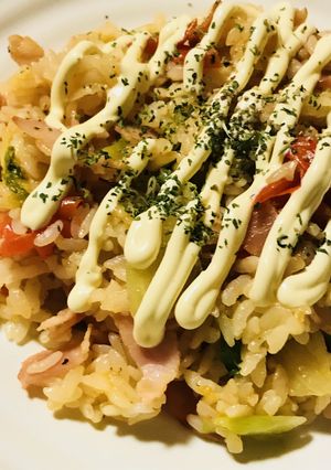 BLT炒飯☆ベーコン＆レタス・トマト炒飯-レシピのメイン写真