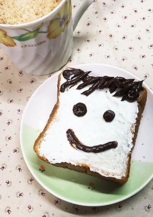 トーストアート　にっこりトースト-レシピのメイン写真