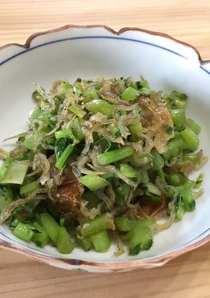 大根葉とちりめんじゃこのごま油炒め-レシピのメイン写真