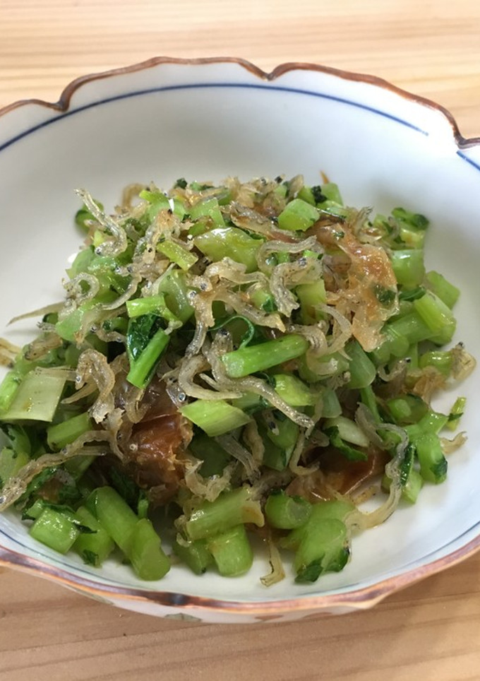 大根葉とちりめんじゃこのごま油炒め-レシピのメイン写真