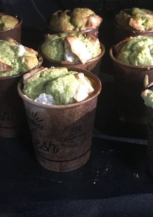 コストコパンケーキMIXで抹茶マフィン-レシピのメイン写真