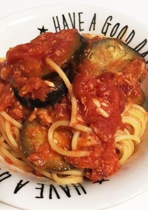 ナスとツナのトマトパスタ☆-レシピのメイン写真