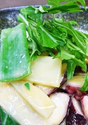 自家製辛子酢味噌蛸とうどと九条ネギのぬた-レシピのメイン写真
