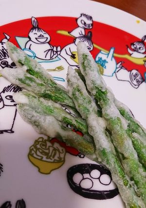 細いものでも美味しいよ！アスパラの天ぷら-レシピのメイン写真