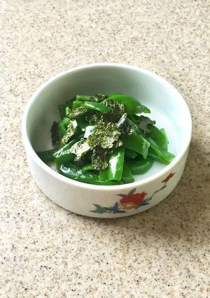 ピーマンのレンジぽん酢和え物☆弁当・副菜-レシピのメイン写真