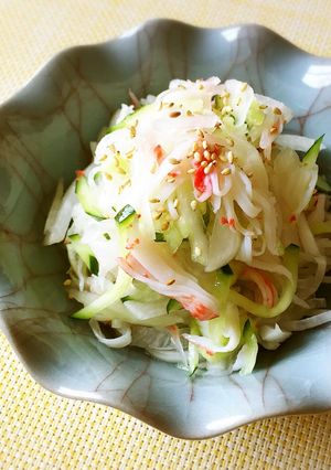 新玉ねぎと大根で体に優しい酢の物-レシピのメイン写真