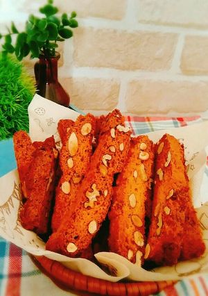 糖質制限*ナッツごろごろビスコッティ♪-レシピのメイン写真