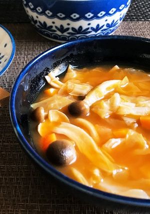 野菜ジュースで！簡単野菜スープ-レシピのメイン写真