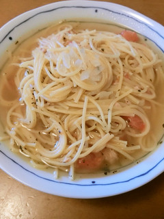 トマトのスープスパゲッティー-レシピのメイン写真