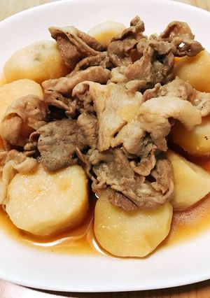 豚こま肉とじゃがいもの甘辛煮-レシピのメイン写真
