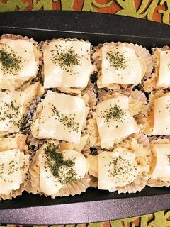 お弁当用のチーズたっぷりえびグラタン♪-レシピのメイン写真