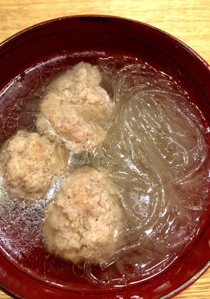 豚ひき肉の肉だんごと春雨のスープ-レシピのメイン写真