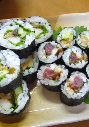 もろみと金山寺味噌の巻きずし（丸新本家）-レシピのメイン写真