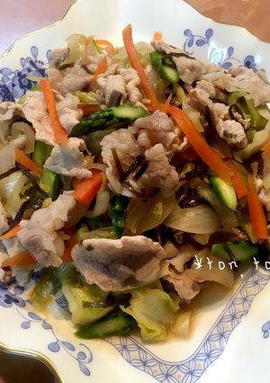 からだにやさしい塩昆布だし炒め-レシピのメイン写真