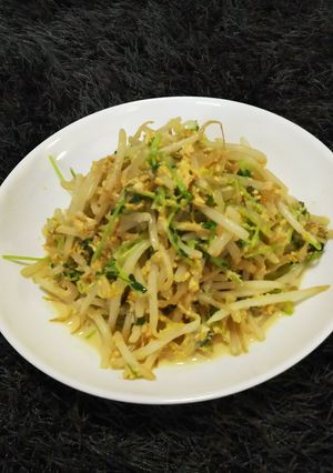 もやしと豆苗と卵の醤油マヨ炒め◆-レシピのメイン写真