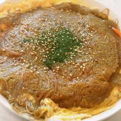 รูปของ 冷麺で堅焼きそば風