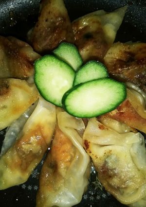 サンマの蒲焼！包み餃子！-レシピのメイン写真