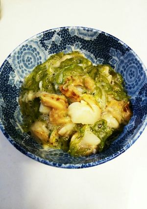 おつまみに◎めかぶと帆立のわさびあえ-レシピのメイン写真