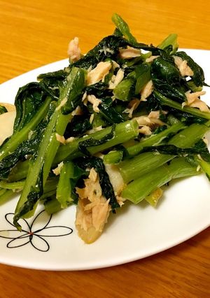 大根の葉とシーチキンのごま油炒め-レシピのメイン写真