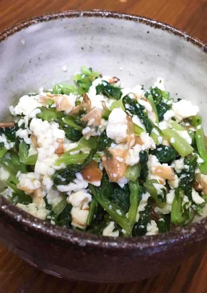 豆腐と大根葉の白だしそぼろ-レシピのメイン写真