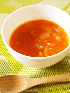 栄養満点♡野菜ジュースでミネストローネ-レシピのメイン写真