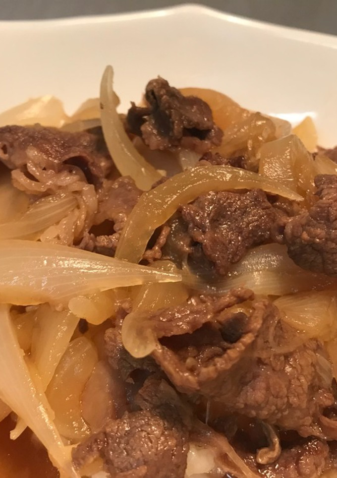 簡単すぐできる基本の牛丼♡汁だくねぎだく-レシピのメイン写真