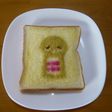 簡単!似てる!?ガチャピントースト