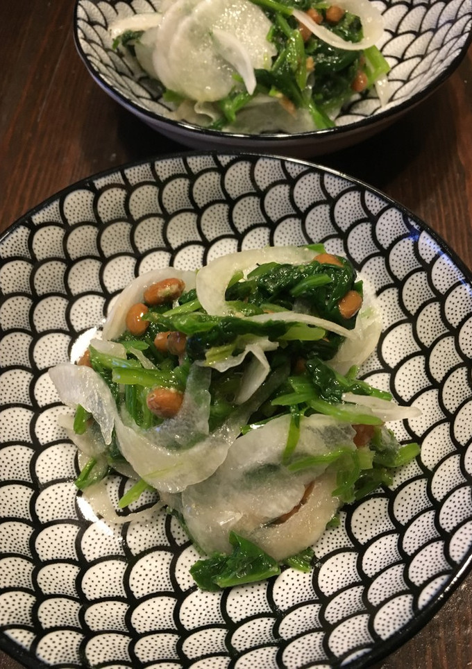 ほうれん草と玉ねぎの納豆和え-レシピのメイン写真