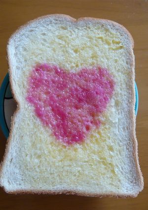ハートのトースト-レシピのメイン写真