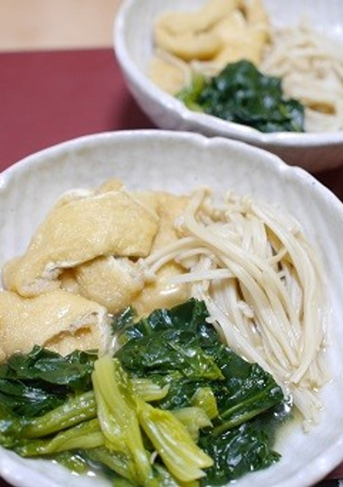 薄揚げとほうれん草の煮浸し-レシピのメイン写真
