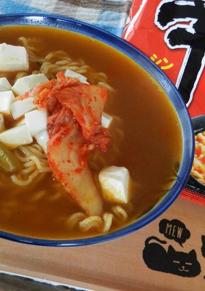おススメ！豆腐とキムチの辛ラーメン-レシピのメイン写真