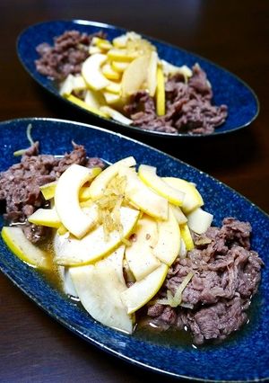 簡単！たけのこの牛肉煮☆肉豆腐風-レシピのメイン写真