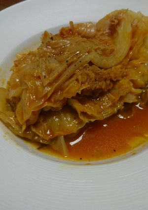 野菜ジュースで春キャベツミルフィーユ-レシピのメイン写真