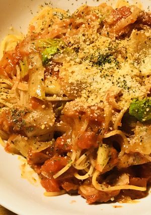 ベーコンレタス☆BLTトマトソースパスタ-レシピのメイン写真