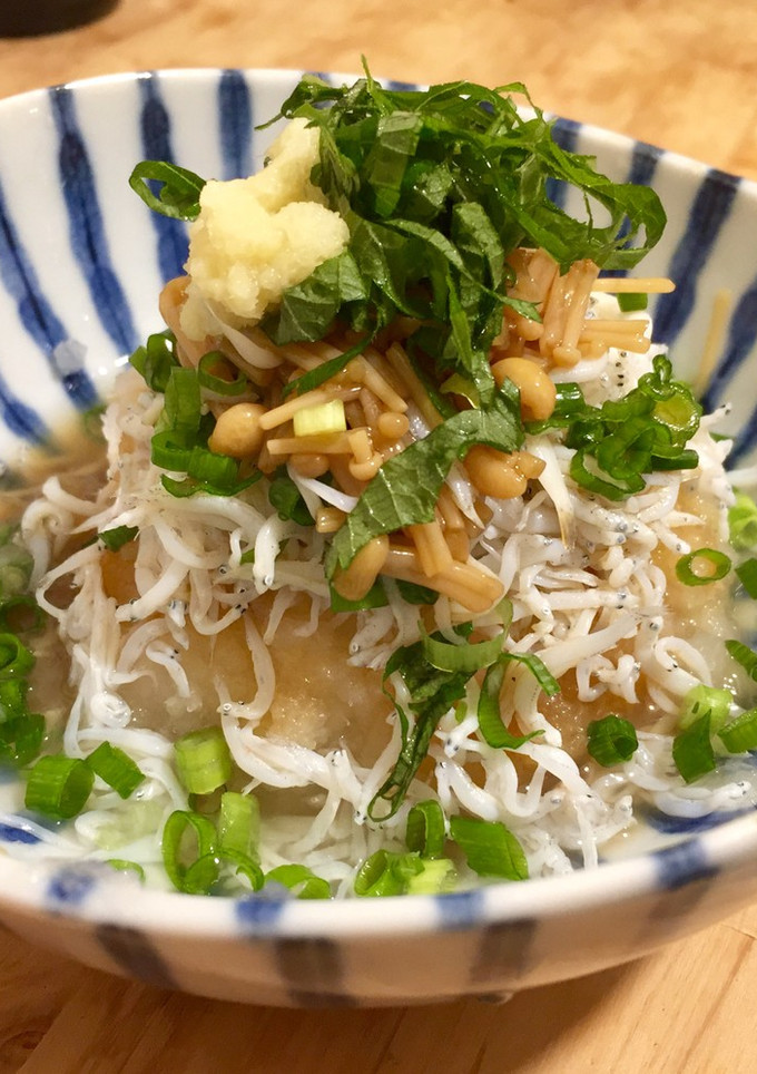 たっぷりしらすと大根おろし 薬味のせ-レシピのメイン写真