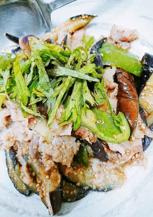 ✿大葉が香る♪茄子の胡麻味噌炒め✿-レシピのメイン写真
