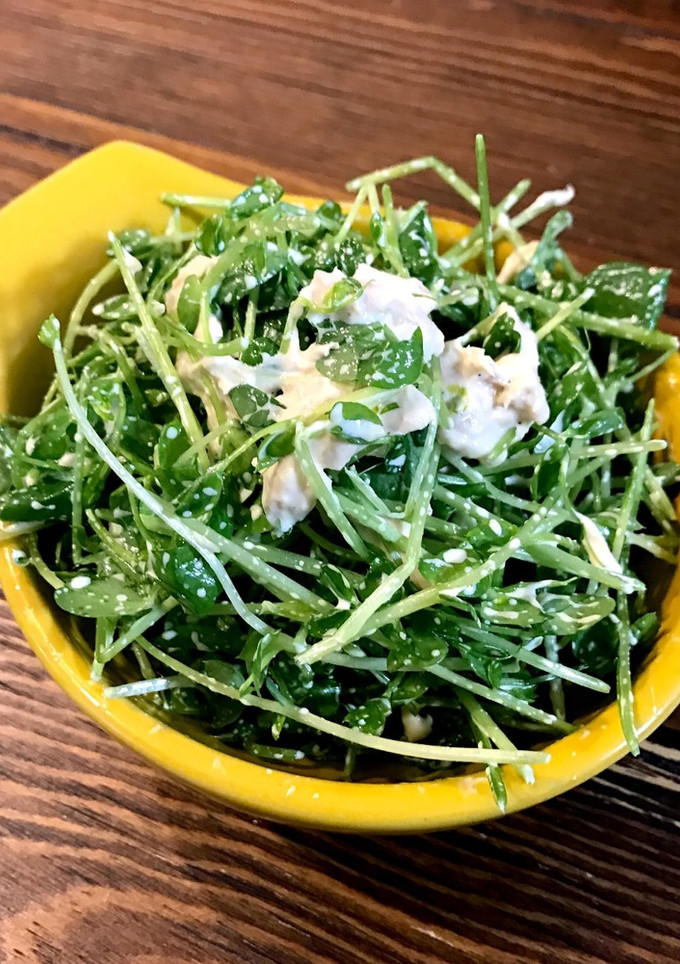 2分で完成♡豆苗のツナマヨ和え-レシピのメイン写真