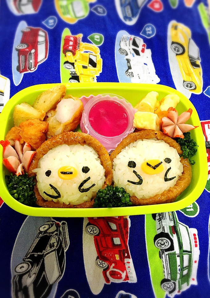 キャラ弁 簡単 お稲荷 ピヨ弁-レシピのメイン写真