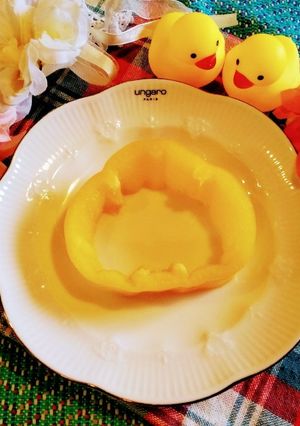 お弁当に　パプリカの仕切り（お皿）-レシピのメイン写真