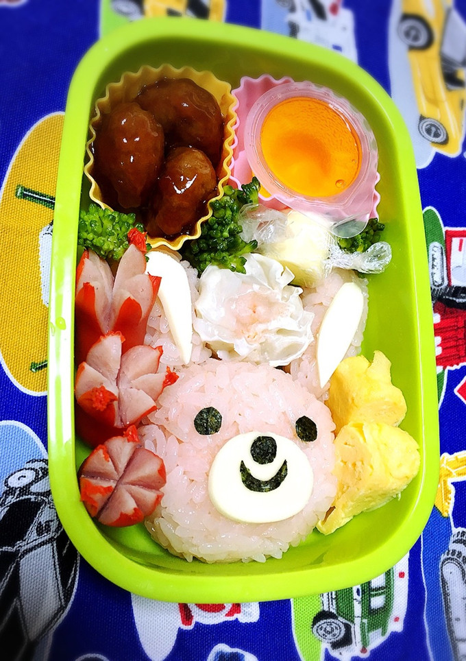 キャラ弁 簡単 うさぎさん弁当-レシピのメイン写真