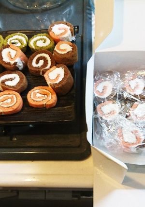 女子会のミニロールケーキ-レシピのメイン写真