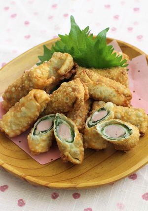 大葉とソーセージのプチ春巻き-レシピのメイン写真