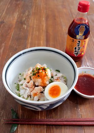豚しゃぶぶっかけピリ辛おろしうどん-レシピのメイン写真