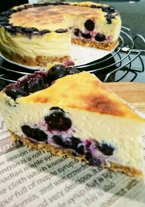 ブルーベリーのニューヨークチーズケーキ-レシピのメイン写真