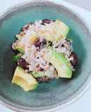 自家製黒豆納豆とポン酢漬けアボカド和え