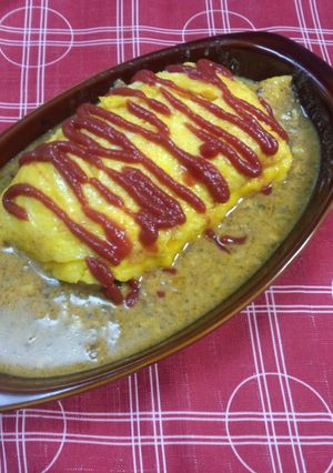 我が家のオムカレーライス-レシピのメイン写真