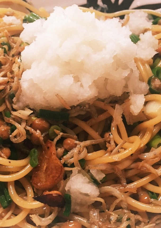 簡単！納豆しらすのパスタ☆大根おろし添え-レシピのメイン写真