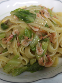 桜エビとキャベツの春パスタ-レシピのメイン写真
