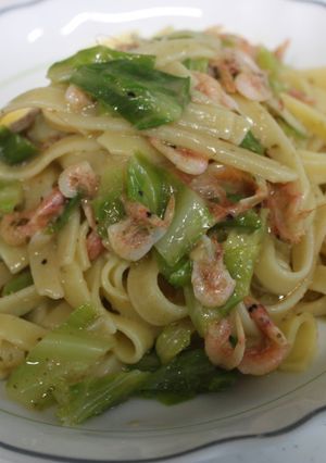 桜エビとキャベツの春パスタ-レシピのメイン写真