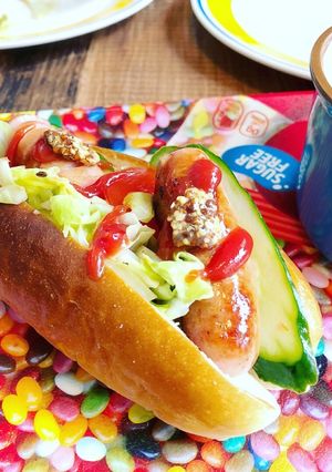 楽しいセルフ♪ホットプレートホットドッグ-レシピのメイン写真